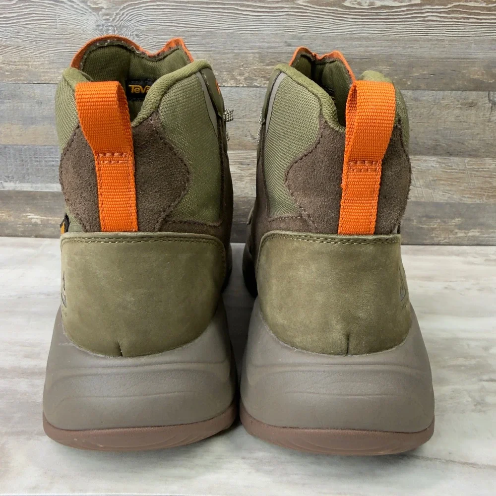 Teva Geotrecca Mid Mens Size 9 Hiking Boots Waterproof Geotrecca Olive Green